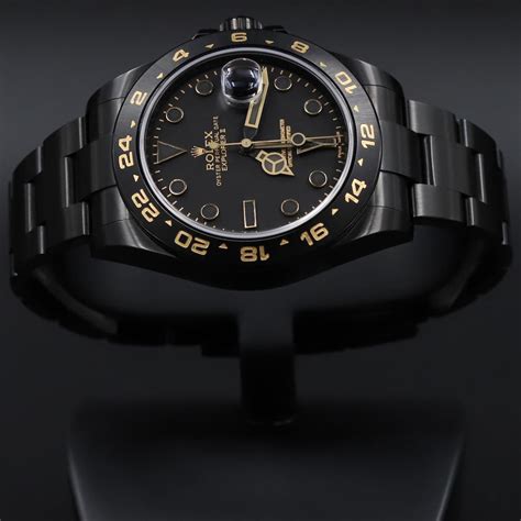 rolex explorer ii black pvd|Rolex explorer 2 black dial.